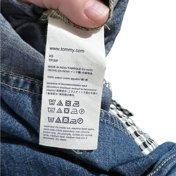 Tommy Hilfiger denim dress with cinched waist, size XS - Picture 4 of 4